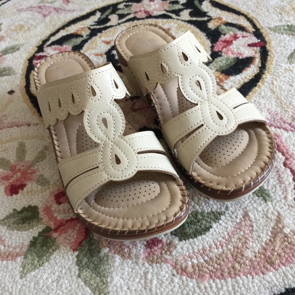 Beige sandals